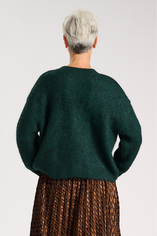 Aspen Knit Sweater Forest in Alpaca