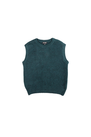Aspen Round-Neck Vest Forest in Alpaca