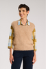 Aspen V-Neck Vest Beige in Alpaca