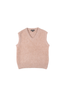 Aspen V-Neck Vest Beige in Alpaca
