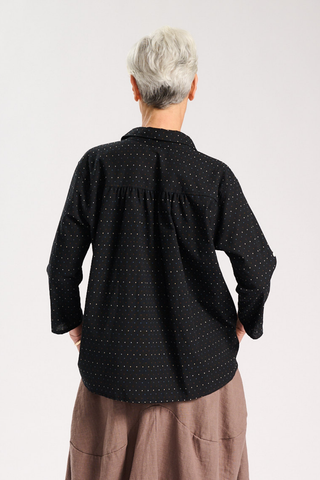 Astrid Shirt Black in Woven Cotton