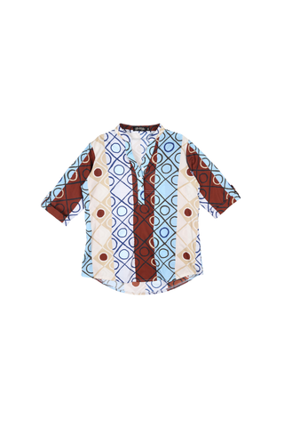 Atlas Lucie Shirt Stone in Cotton