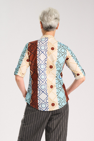 Atlas Lucie Shirt Stone in Cotton