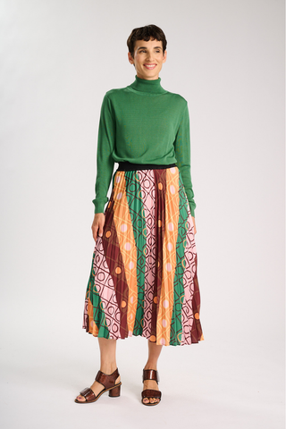 Atlas Pleated Skirt Ember
