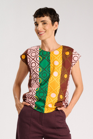 Atlas Two-Way Tee Ember in Cotton