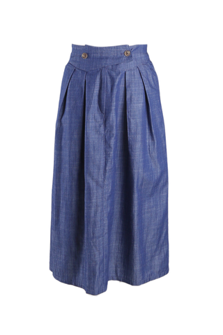 Audrey Fresco Skirt Dark Wash Denim
