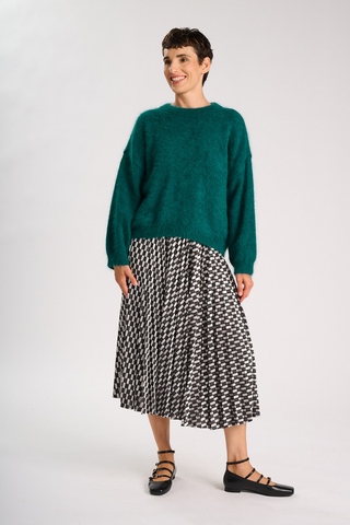 Aura Pleated Skirt Storm