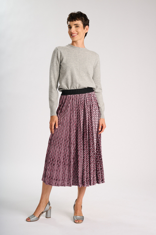 Aura Pleated Skirt Musk