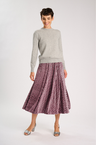 Aura Pleated Skirt Musk