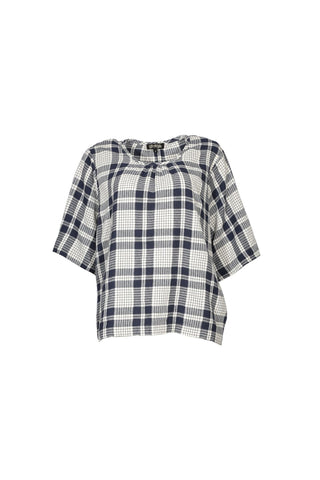 Bask Top Navy in Cotton