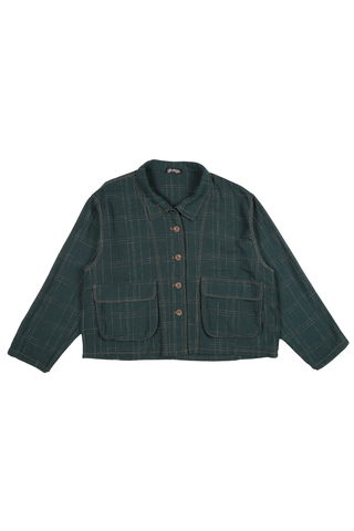 Billie Cadiz Jacket Green in Cotton