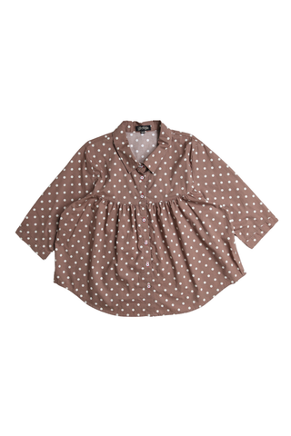 Biscotti Harper Blouse Cafe Latte in Cotton