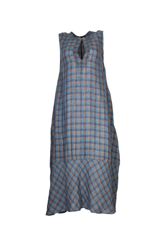 Bruges Dress Blue in Linen