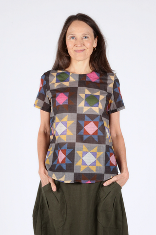 Buchra Top in Cotton Voile