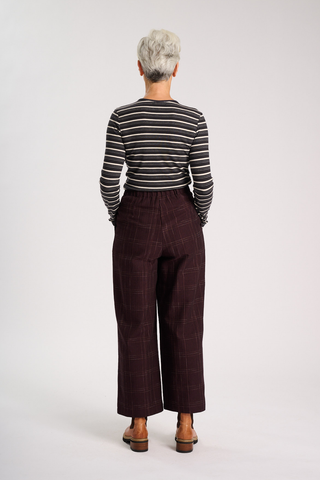 Claude Cadiz Pants Chocolate in Cotton