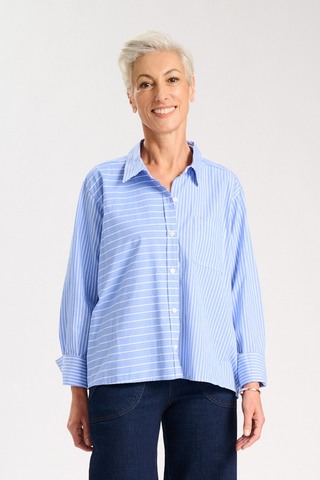 Camille Shirt Riviera in Cotton