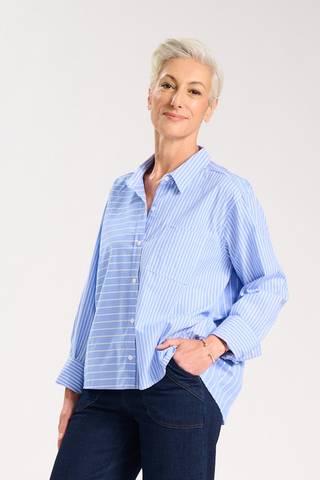 Camille Shirt Riviera in Cotton