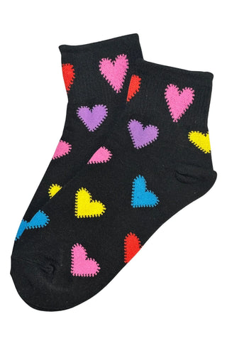 Candy Heart Socks Licorice Love
