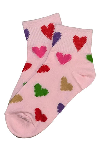 Candy Heart Socks Strawberry Cream