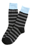 Capri Stripe Socks Black