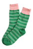 Capri Stripe Socks Green