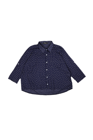 Celeste Shirt Navy in Cotton/Rayon