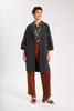 Celine Coat Charcoal in Wool