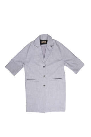 Celine Coat Grey in Wool