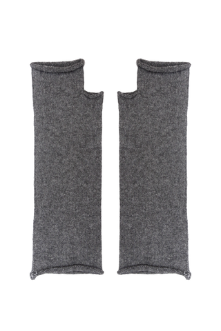 Mercer Fingerless Gloves Charcoal Cashmere & Wool