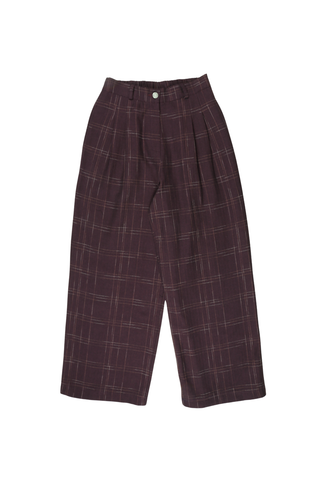 Claude Cadiz Pants Chocolate in Cotton