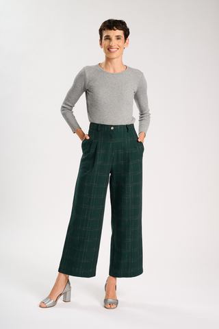 Claude Cadiz Pants Green in Cotton