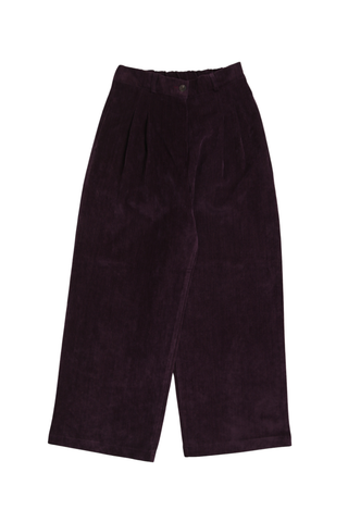 Claude Valentina Pants Aubergine in Tencel