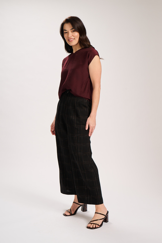 Claude Cadiz Pants Black in Cotton