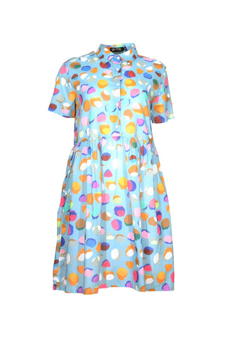 Confetti Villa Dress Blue in Cotton voile