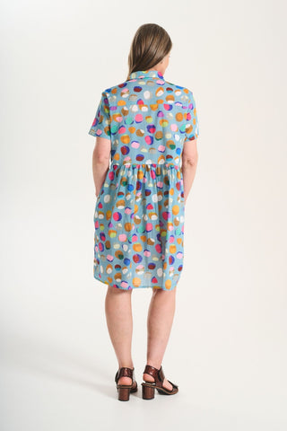 Confetti Villa Dress Blue in Cotton voile