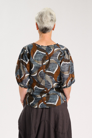Eclipse Blouse Ash in Cotton Voile