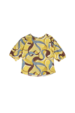 Eclipse Blouse Saffron in Cotton