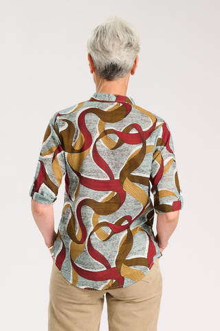 Eclipse Lucie Shirt Vino in Cotton Voile