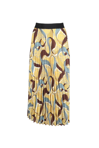 Eclipse Pleated Skirt Saffron