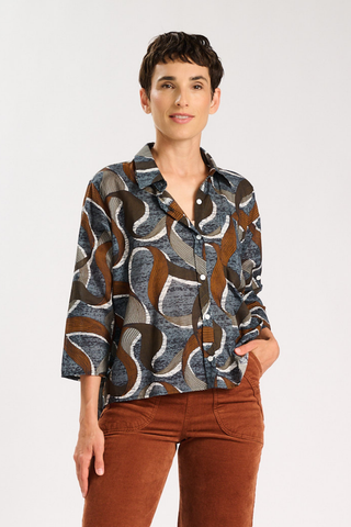 Eclipse Shirt Ash in Cotton Voile