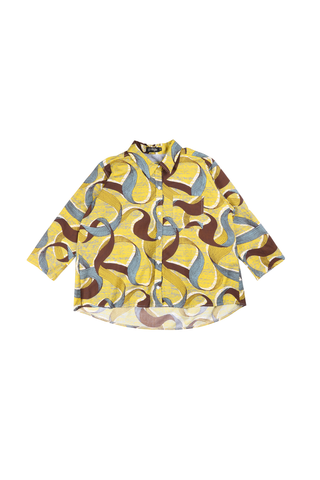 Eclipse Shirt Saffron in Cotton