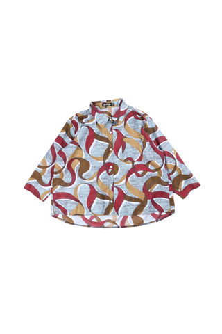 Eclipse Shirt Vino in Cotton Voile