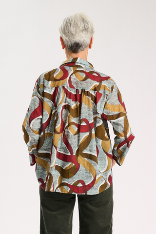 Eclipse Shirt Vino in Cotton Voile