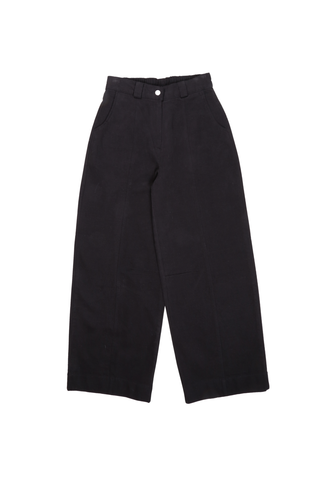 Edie Pants Black in Brushed Cotton