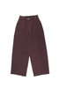 Edie Pants Claret in Brushed Cotton