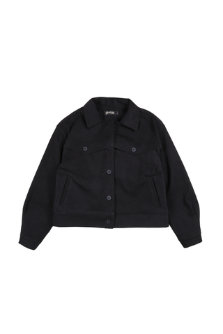 Elaine Jacket Black in Brushed Cotton