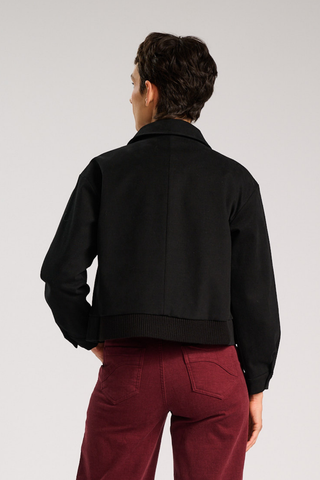 Elaine Jacket Black in Brushed Cotton
