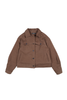 Elaine Jacket Chocolate in Brushed Cotton