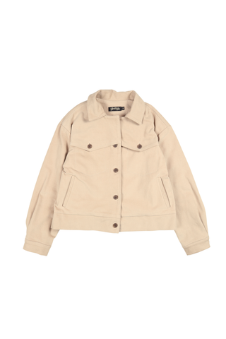 Elaine Jacket Oat in Brushed Cotton