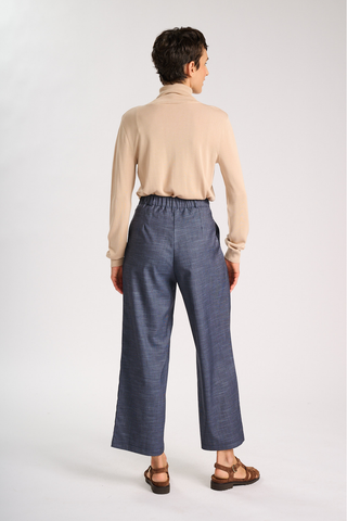 Claude Elara Pants Blue in Tencel/Rayon